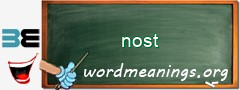 WordMeaning blackboard for nost